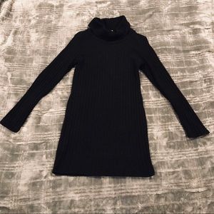 Long sleeve turtle neck sweater dress